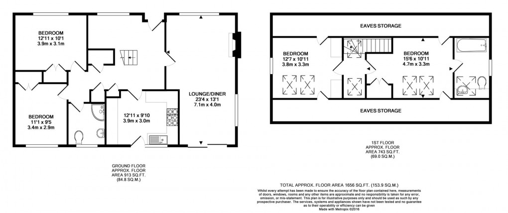 Floorplan for Kingsmead Way, Seaford