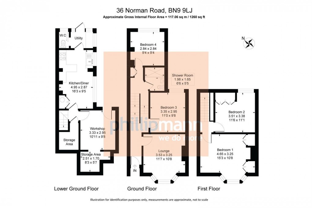 Floorplan for Norman Road, Newhaven