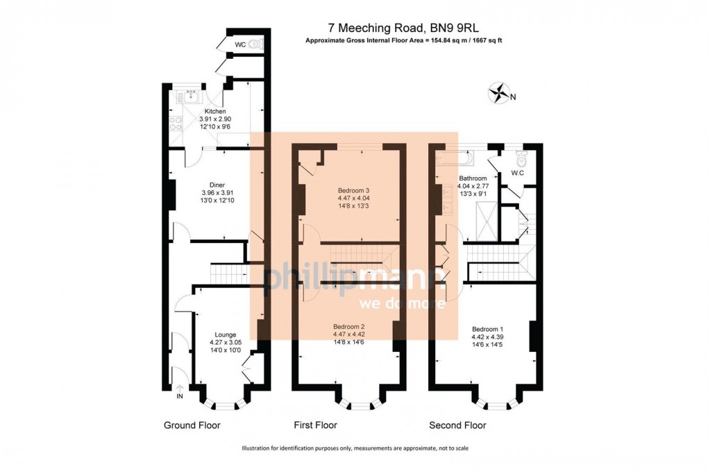 Floorplan for Meeching Road, Newhaven