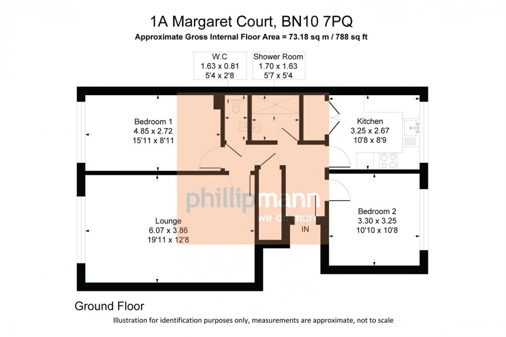 Floorplan for South Coast Road, Peacehaven