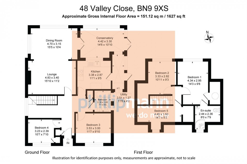 Floorplan for Valley Close, Newhaven