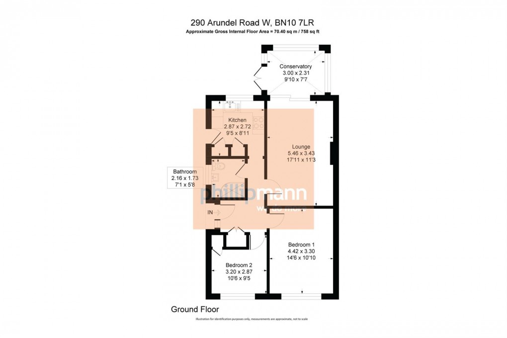 Floorplan for Arundel Road West, Telscombe Cliffs, Peacehaven