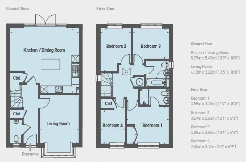 Floorplan for Thistle Lane, Ringmer, Lewes