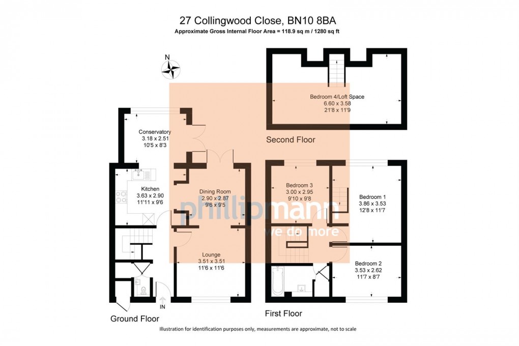 Floorplan for Collingwood Close, Peacehaven