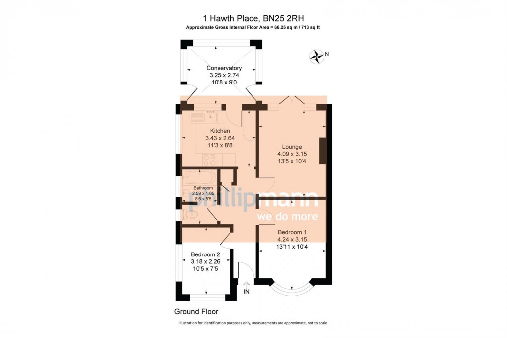 Floorplan for Hawth Place, Seaford