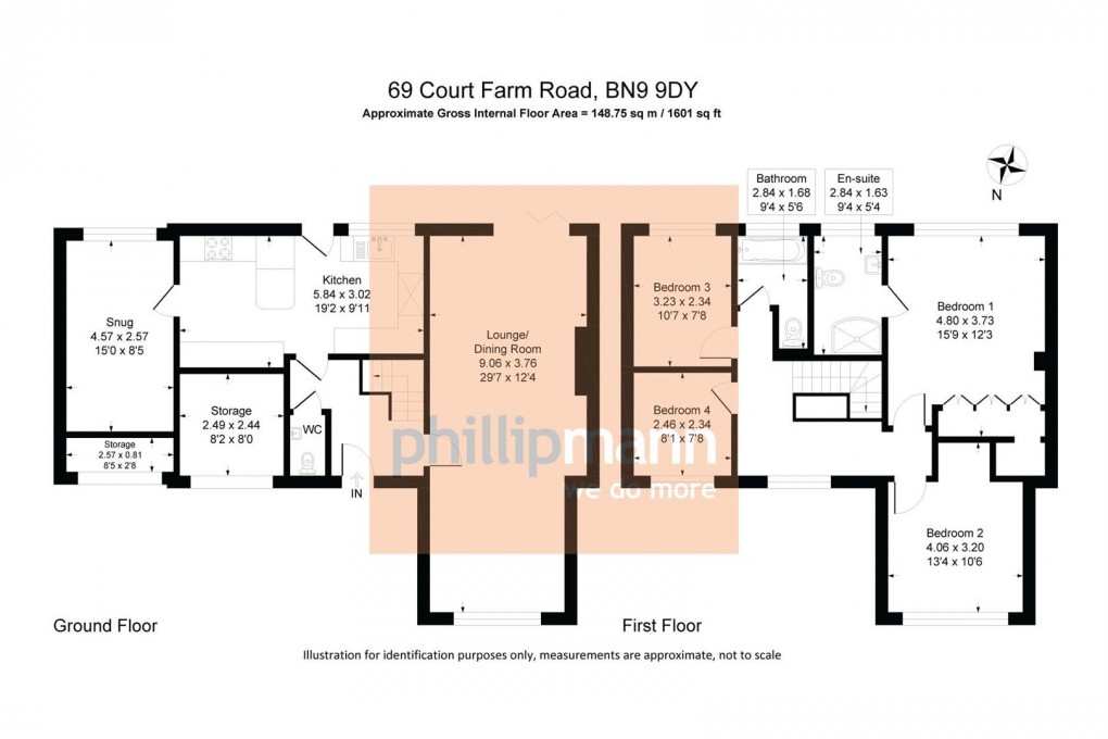 Floorplan for Court Farm Road, NEWHAVEN