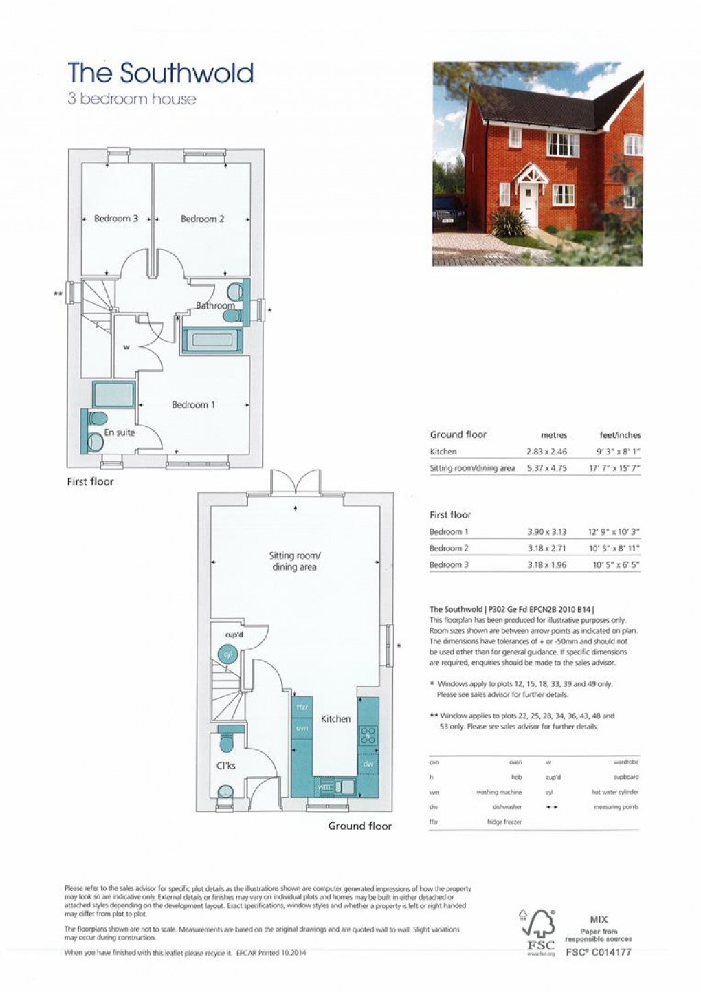Floorplan for Gladys Avenue, Peacehaven
