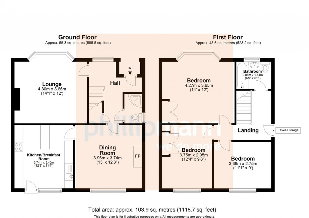 Floorplan for Third Avenue, Newhaven