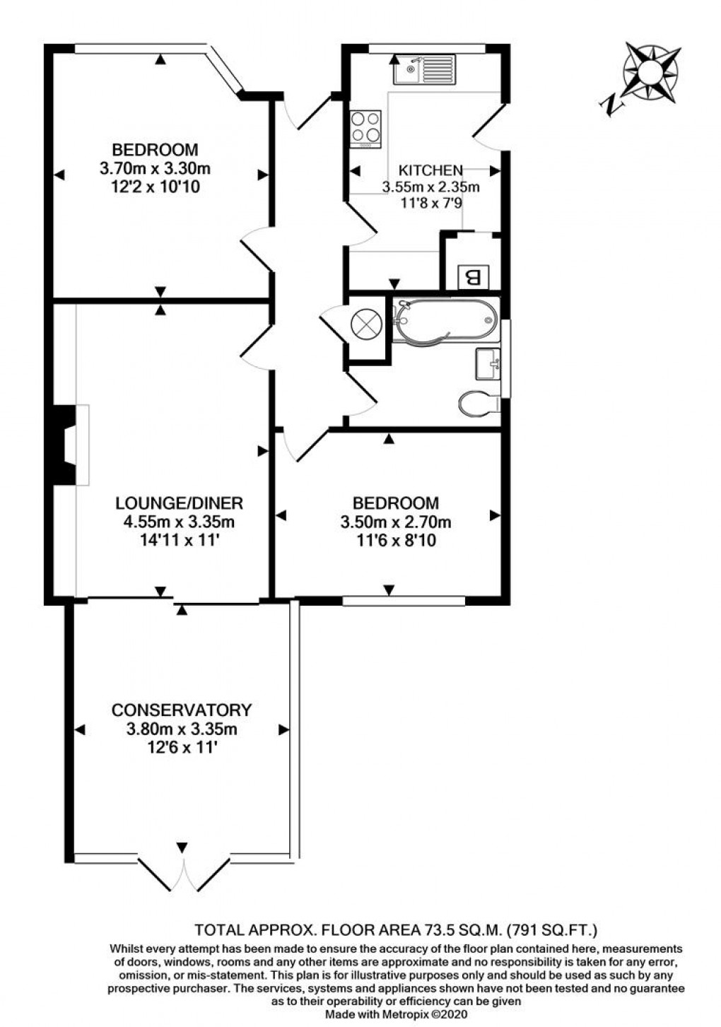 Floorplan for Telscombe Cliffs Way, Telscombe Cliffs, Peacehaven