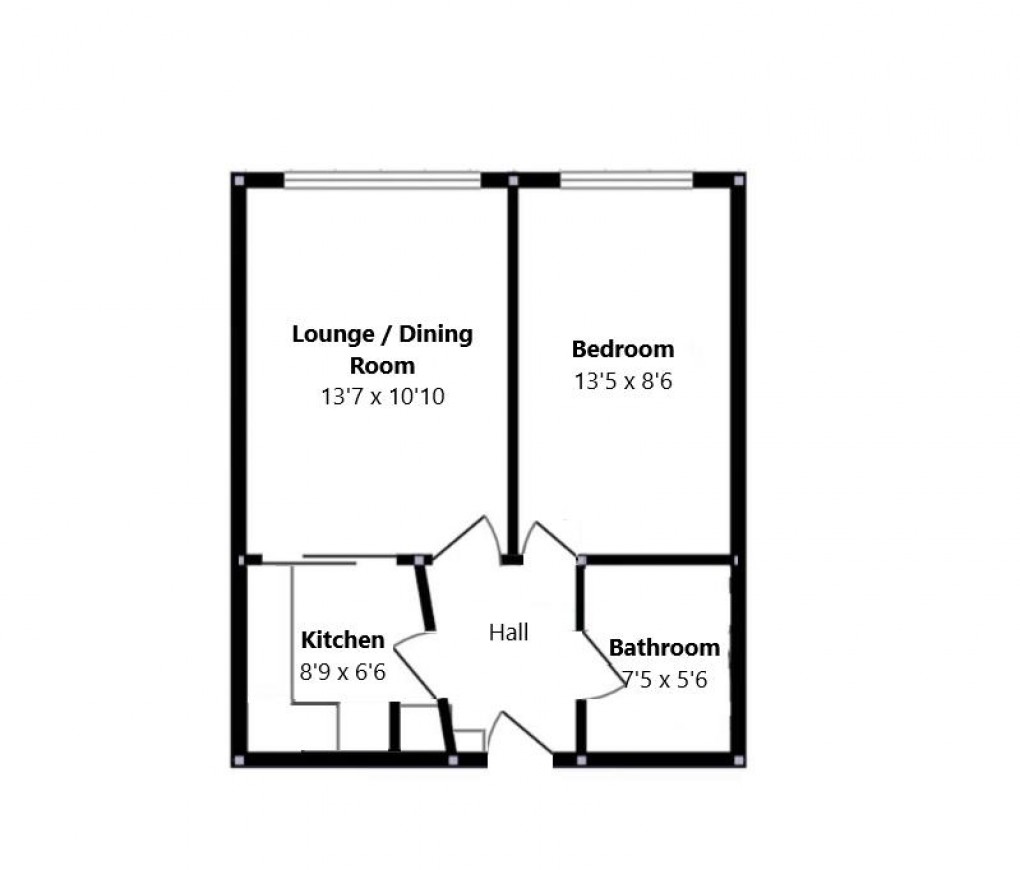 Floorplan for South Coast Road, Peacehaven