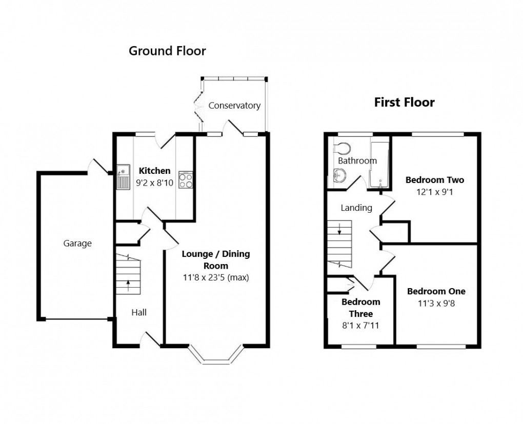 Floorplan for Steyning Avenue, Peacehaven