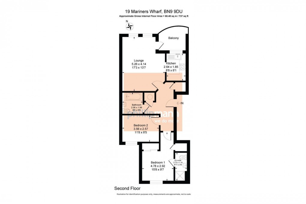 Floorplan for Mariners Wharf Newhaven