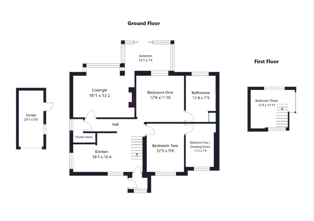 Floorplan for Cissbury Avenue, Peacehaven