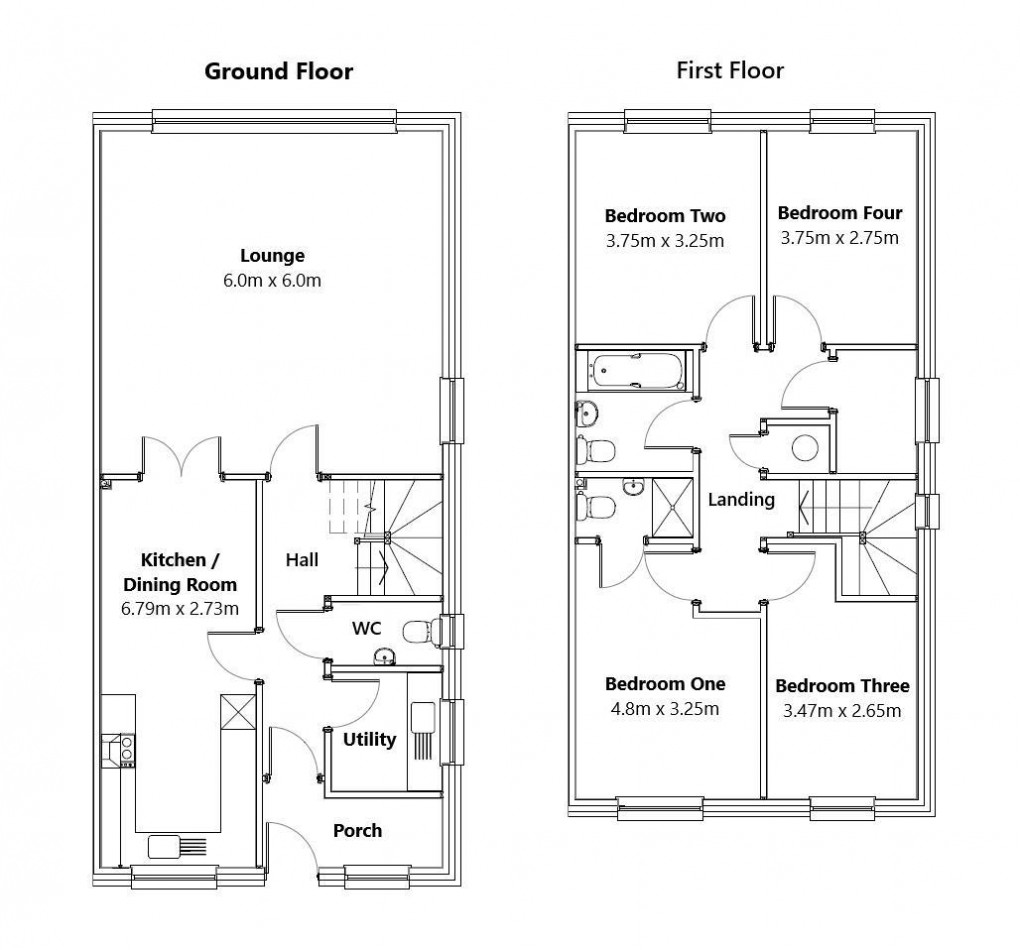 Floorplan for Steyning Avenue, Peacehaven