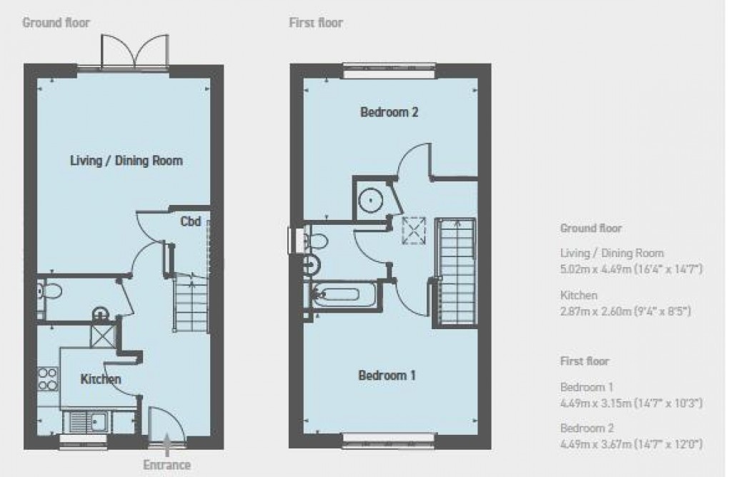 Floorplan for Thistle Lane, Ringmer, Lewes