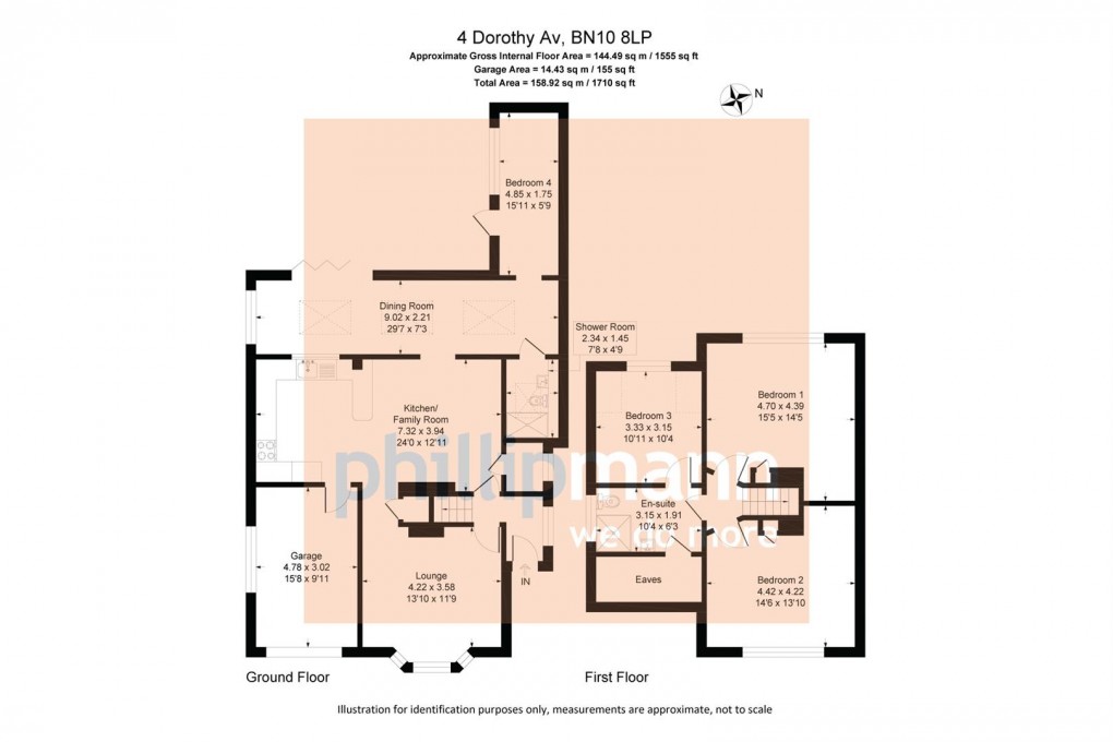 Floorplan for Dorothy Avenue, Peacehaven