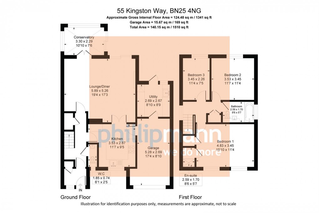 Floorplan for Kingston Way, Seaford