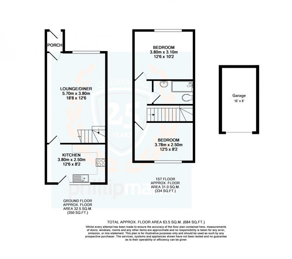 Floorplan for The Dewpond, Peacehaven