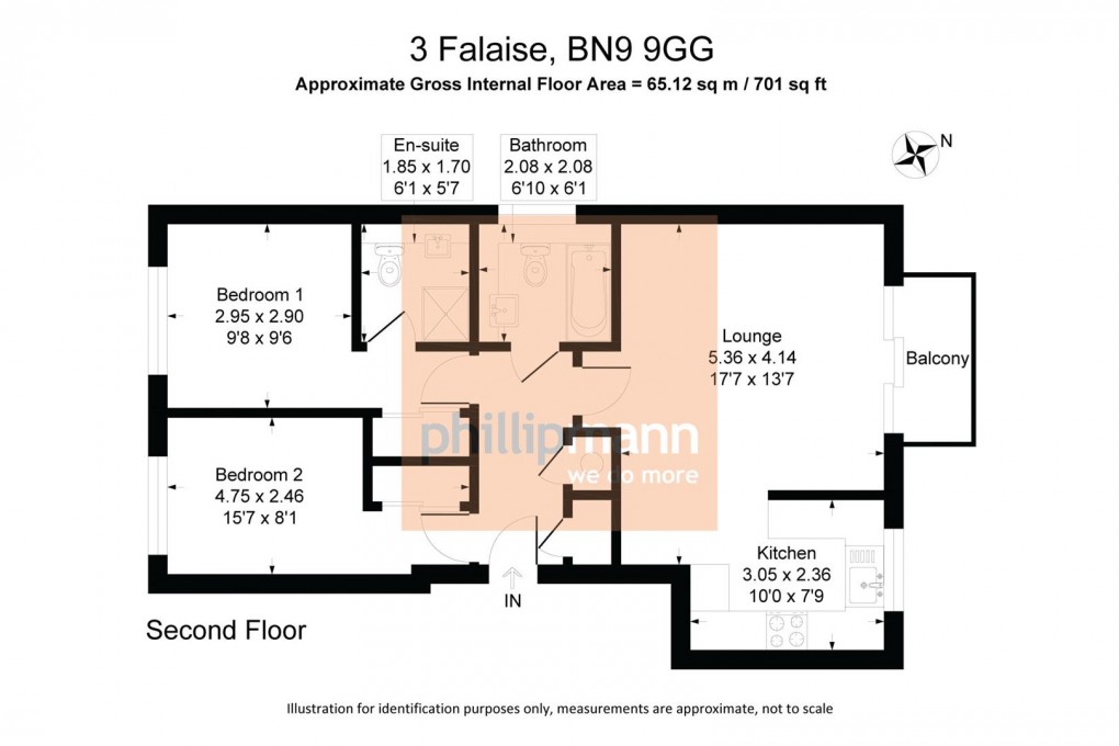 Floorplan for Falaise, West Quay, Newhaven