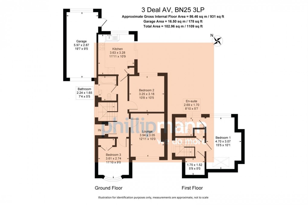 Floorplan for Deal Avenue, Seaford