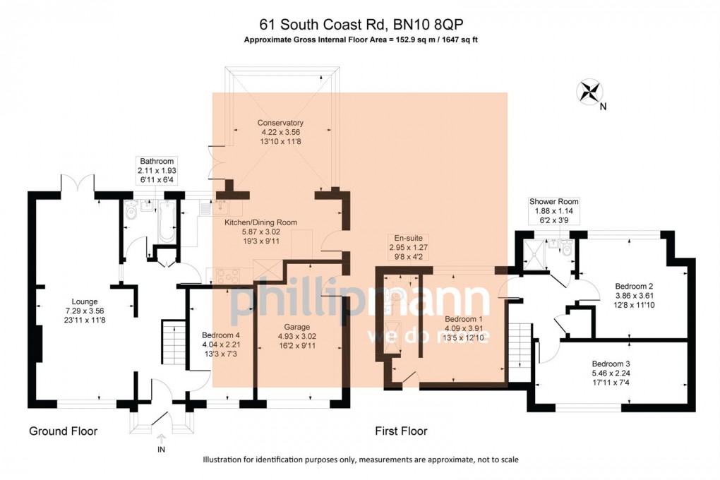 Floorplan for South Coast Road, PEACEHAVEN