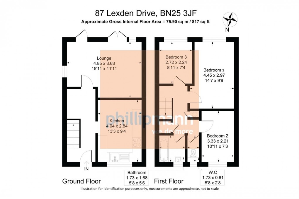 Floorplan for Lexden Drive, Seaford