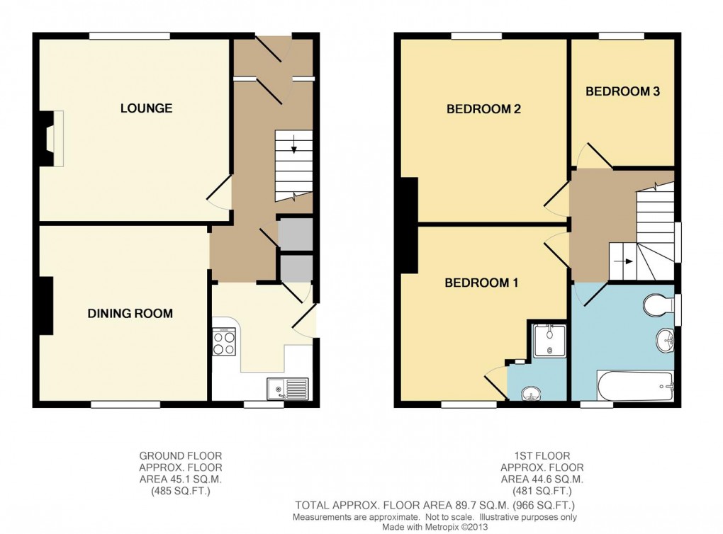 Floorplan for Vale Road, Seaford