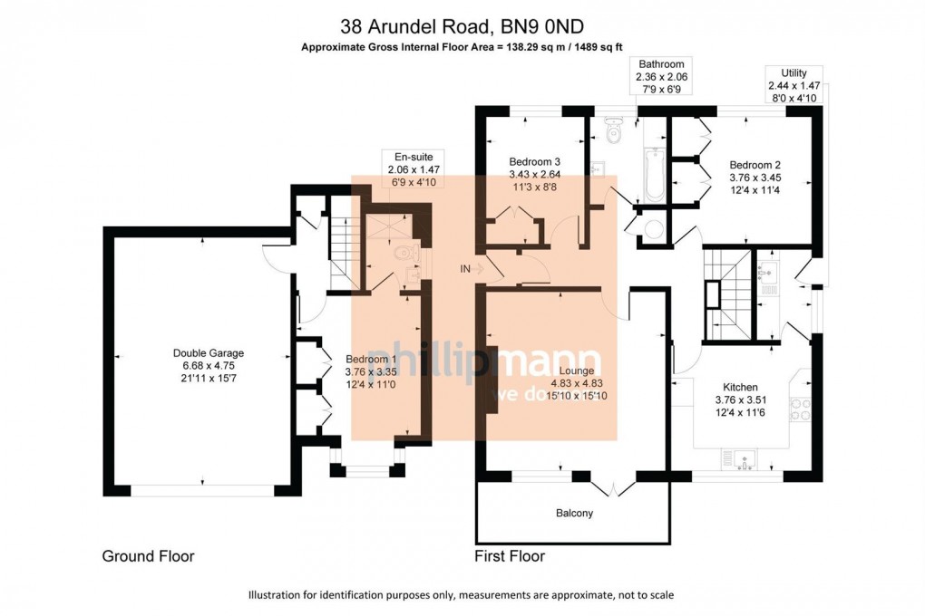 Floorplan for Arundel Road, Newhaven