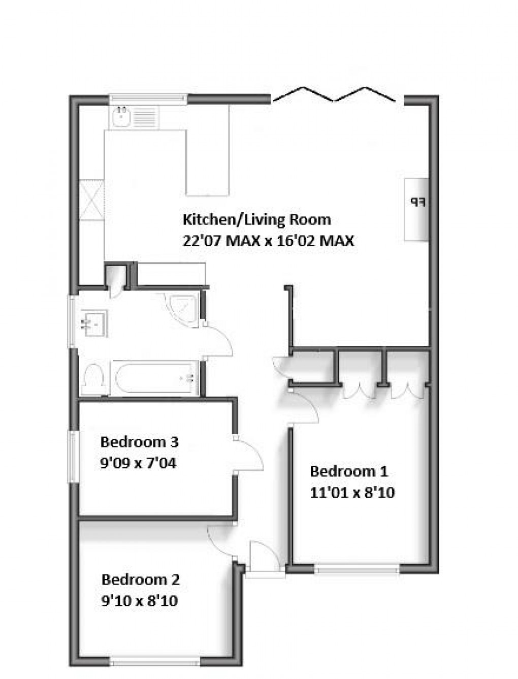 Floorplan for Willow Walk, Newhaven