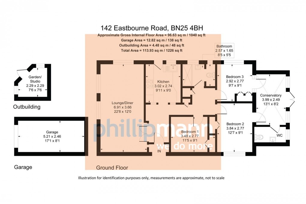 Floorplan for Eastbourne Road, Seaford