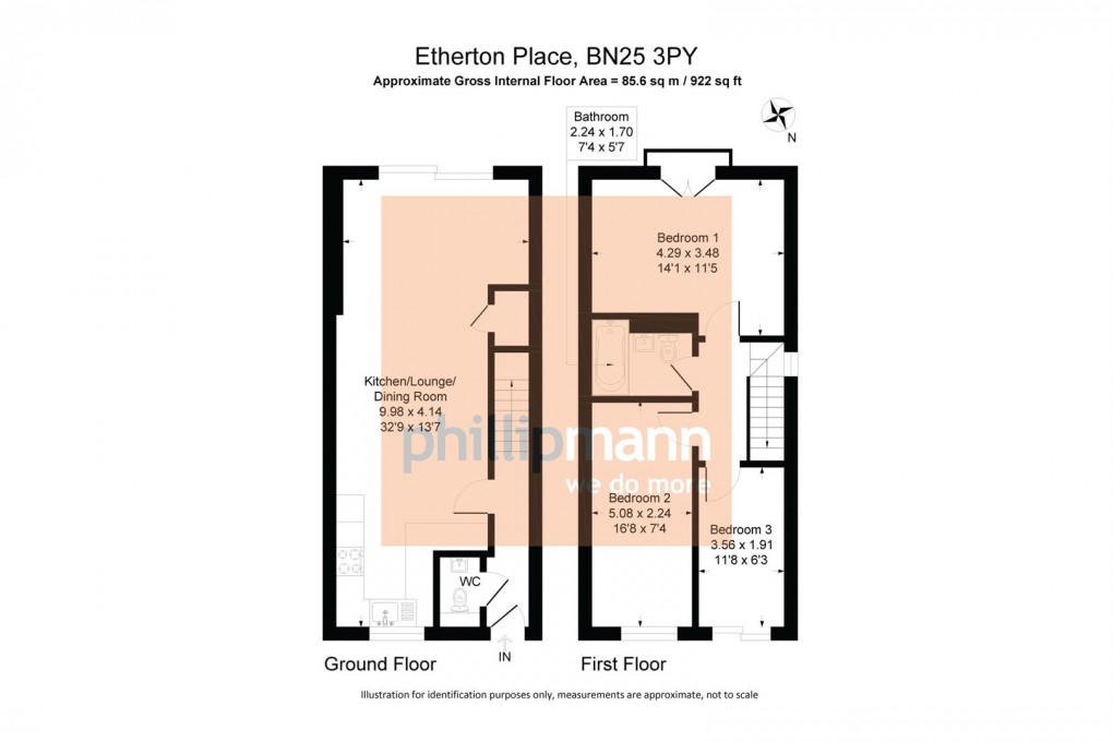 Floorplan for Etherton Place, Alfriston Road, Seaford