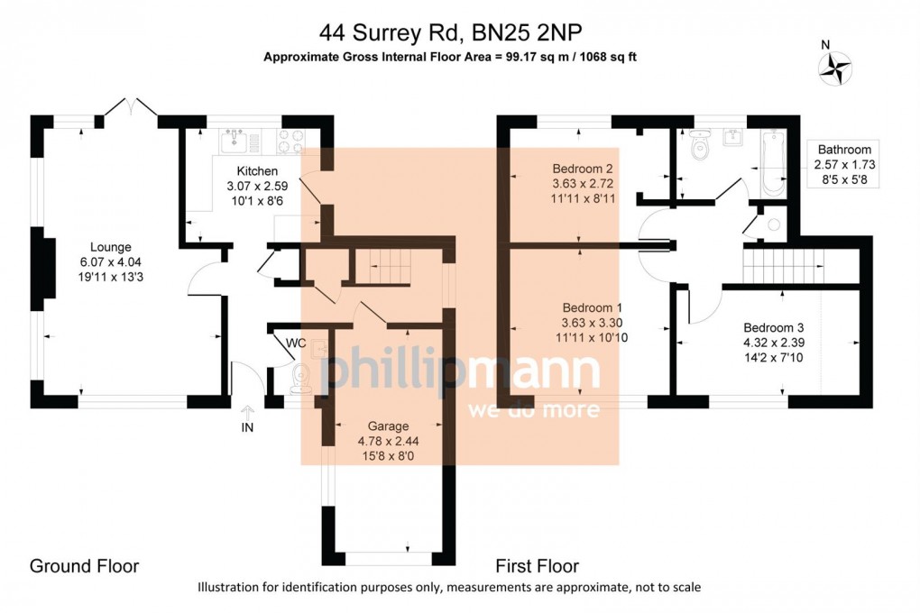 Floorplan for Surrey Road, Seaford