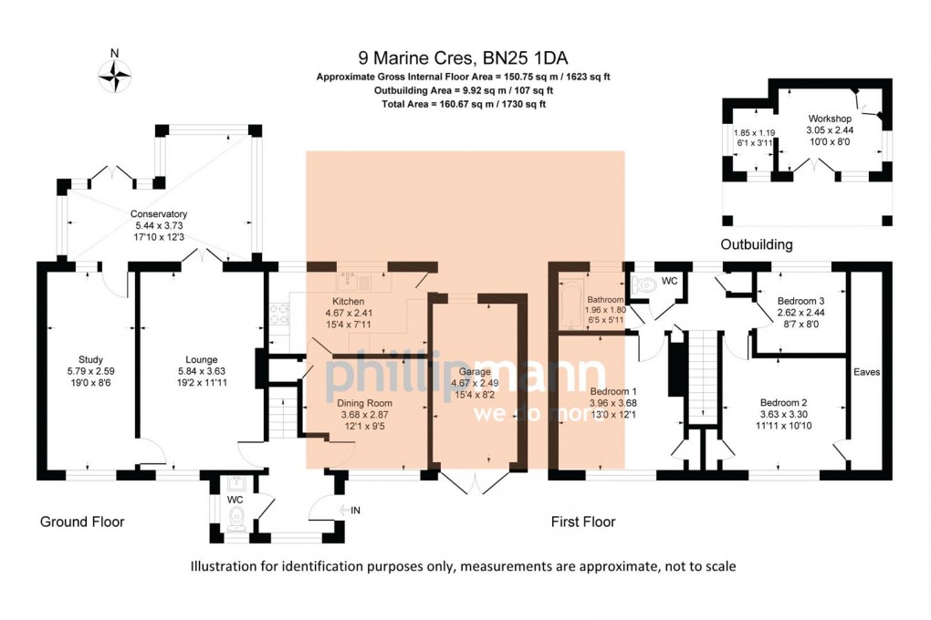 Floorplan for Marine Crescent, Seaford