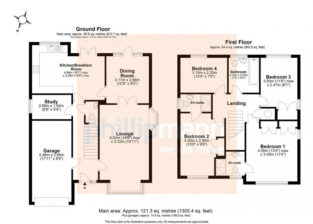 Floorplan for Court Farm Road, Newhaven