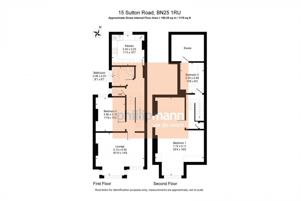 Floorplan for Sutton Road, Seaford