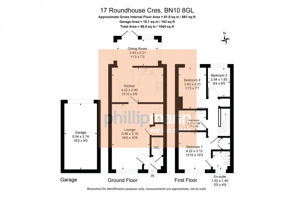 Floorplan for Roundhouse Crescent, Peacehaven