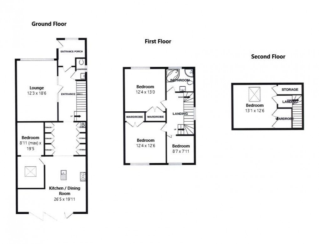 Floorplan for Lincoln Avenue, Peacehaven
