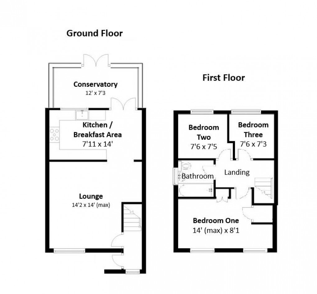 Floorplan for Lulham Close, Peacehaven