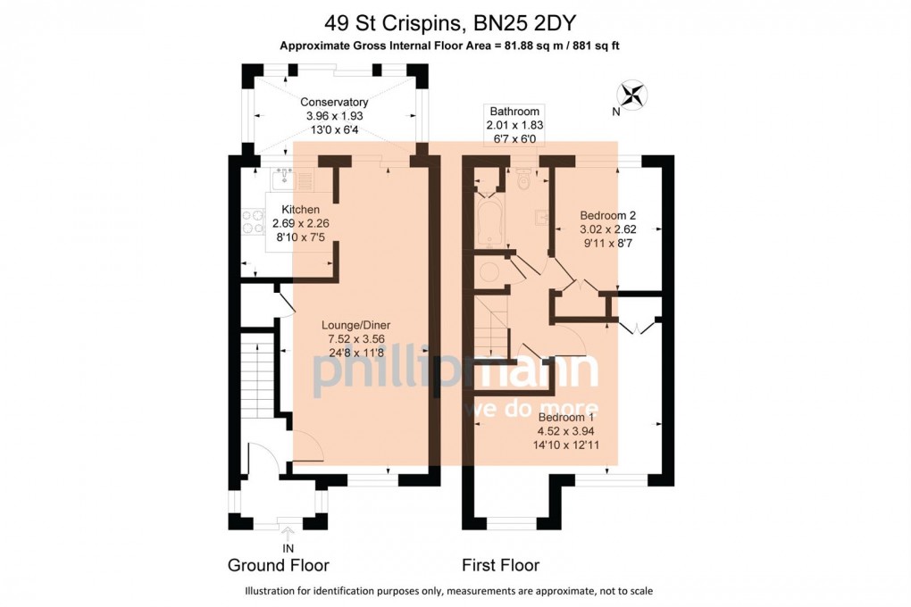 Floorplan for St. Crispians, Seaford
