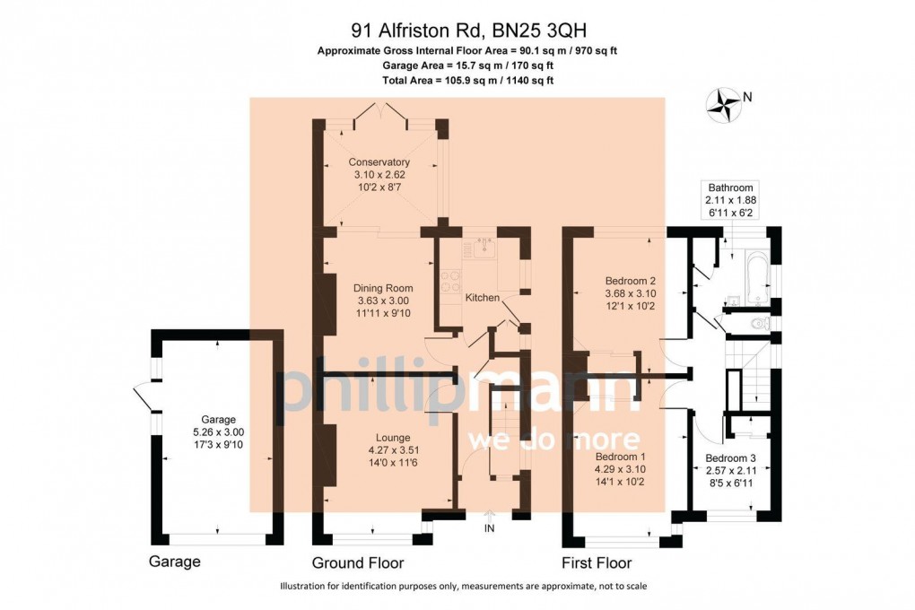 Floorplan for Alfriston Road, Seaford