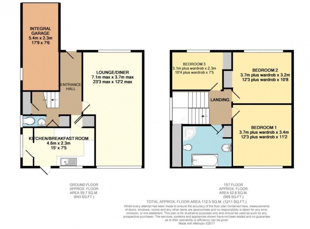 Floorplan for Wellington Road, Newhaven