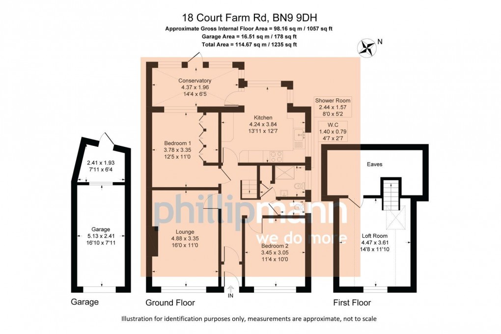 Floorplan for Court Farm Road, Newhaven