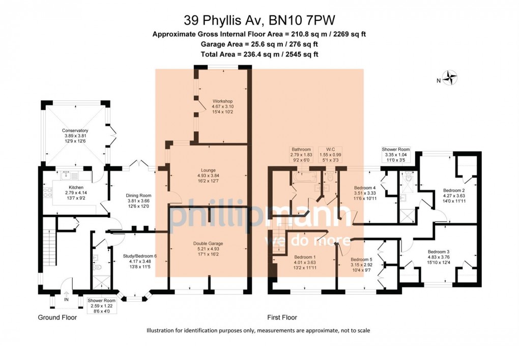 Floorplan for Phyllis Avenue, Peacehaven