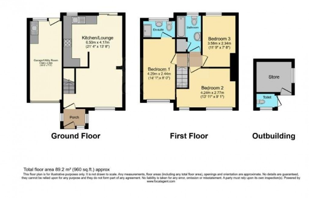 Floorplan for Lexden Road, Seaford