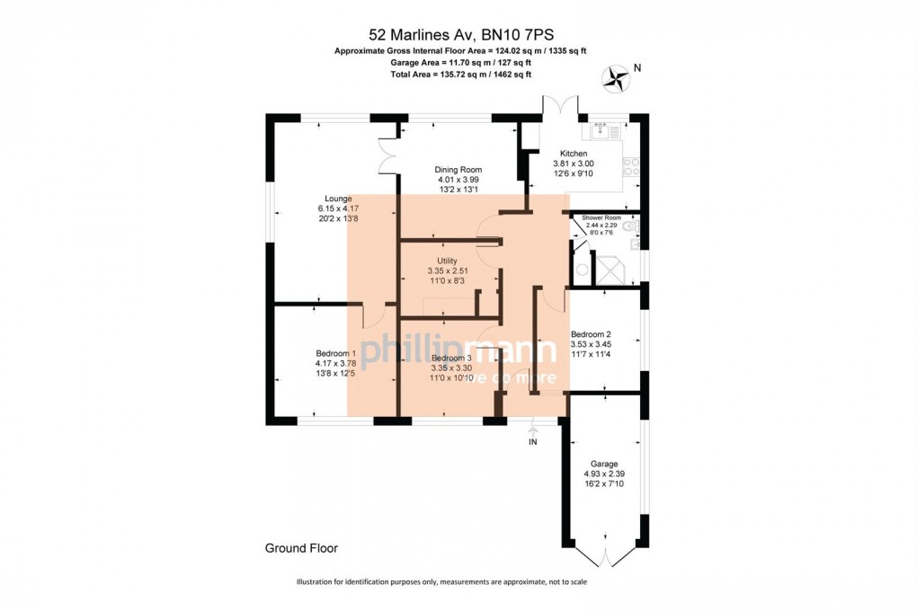 Floorplan for Malines Avenue, Peacehaven