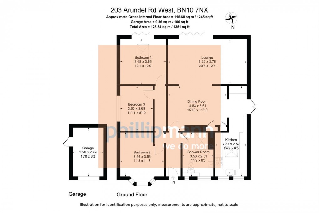 Floorplan for Arundel Road West, Peacehaven