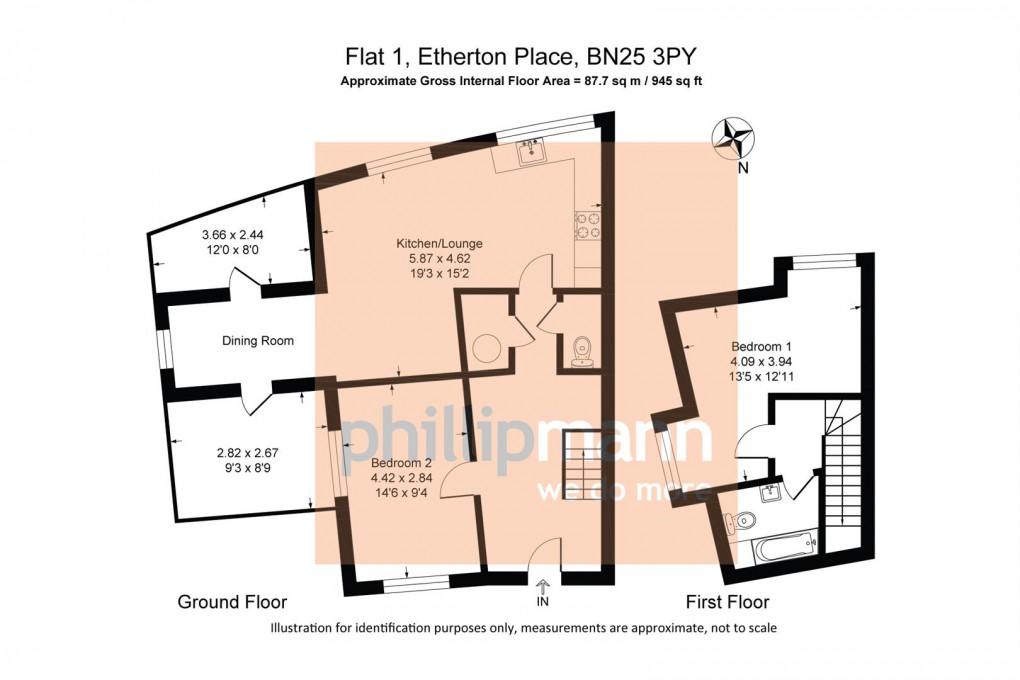 Floorplan for Alfriston Road, Seaford
