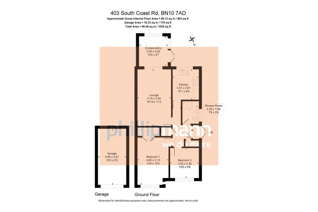 Floorplan for South Coast Road, Telscombe Cliffs, Peacehaven