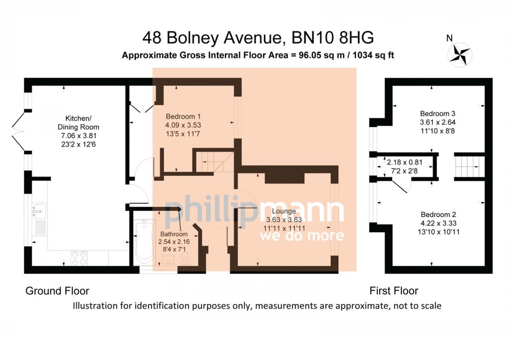 Floorplan for Bolney Avenue, Peacehaven