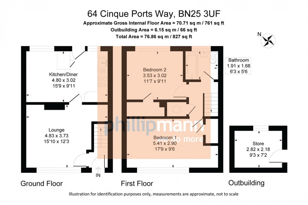 Floorplan for Cinque Ports Way, Seaford